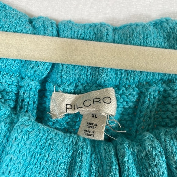 Pilcro Sweater Tank Size XL Aqua Blue Knit Top EUC - Picture 2 of 9